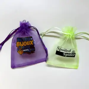 Wholesale Organza Bags 7x9cm Small Gift Bag Drawstring Mesh Pouch Accept Custom Jewelry Earring Packaging for Wedding Favor3